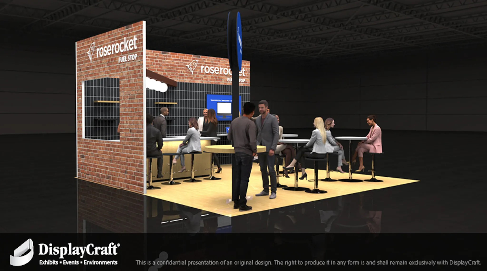 20x20 Island booth design by DisplayCraft